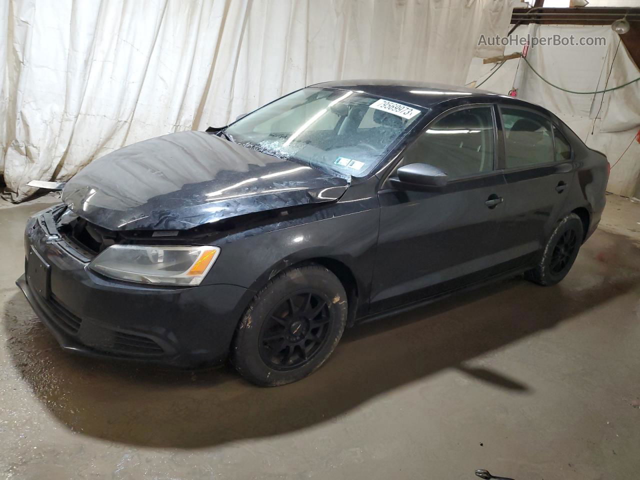 2011 Volkswagen Jetta Base Черный vin: 3VW2K7AJ9BM085453