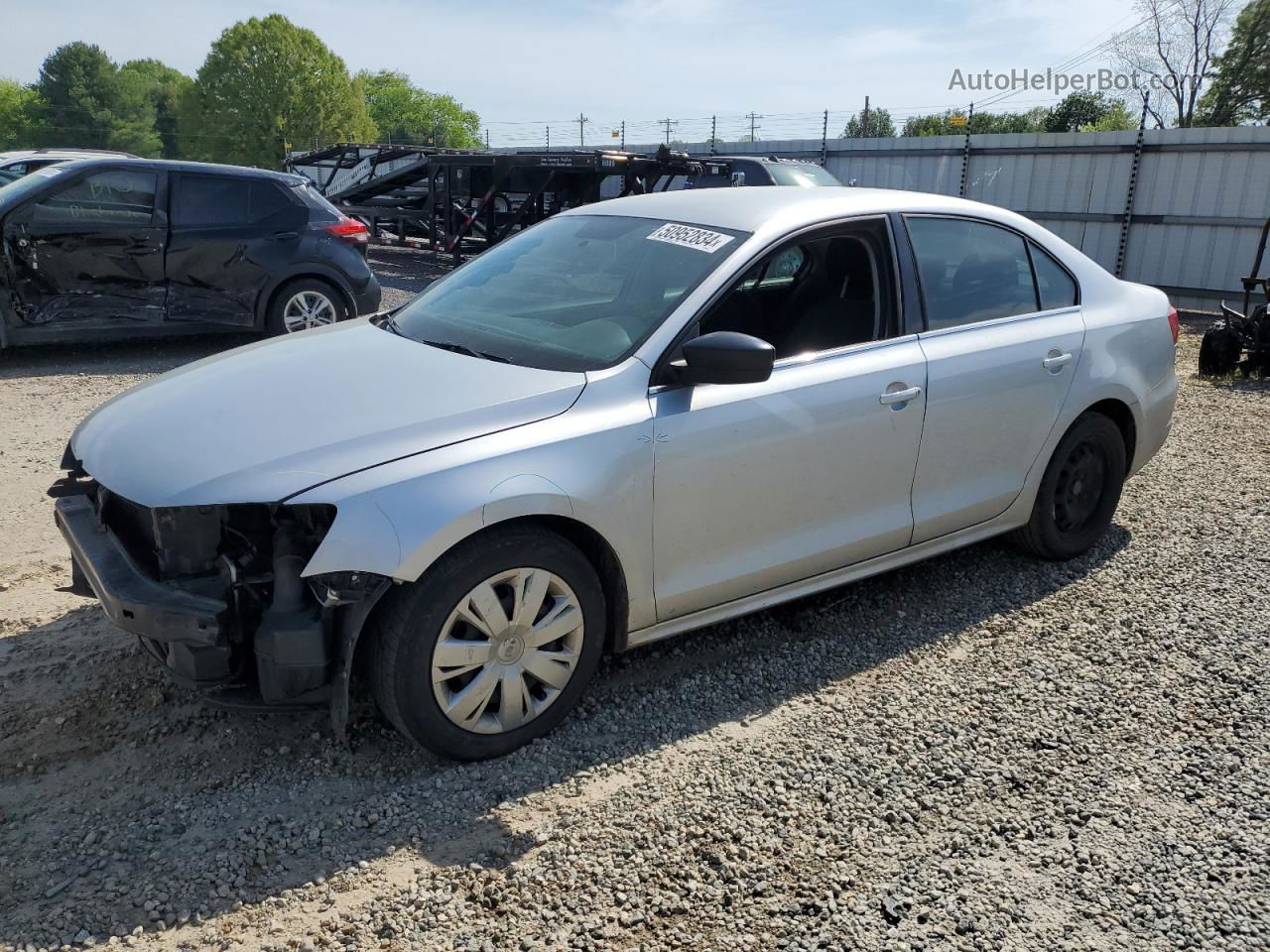 2011 Volkswagen Jetta Base Silver vin: 3VW2K7AJ9BM378561