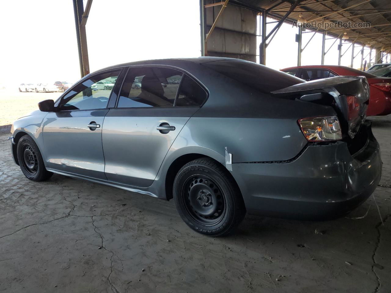 2013 Volkswagen Jetta Base Gray vin: 3VW2K7AJ9DM257628