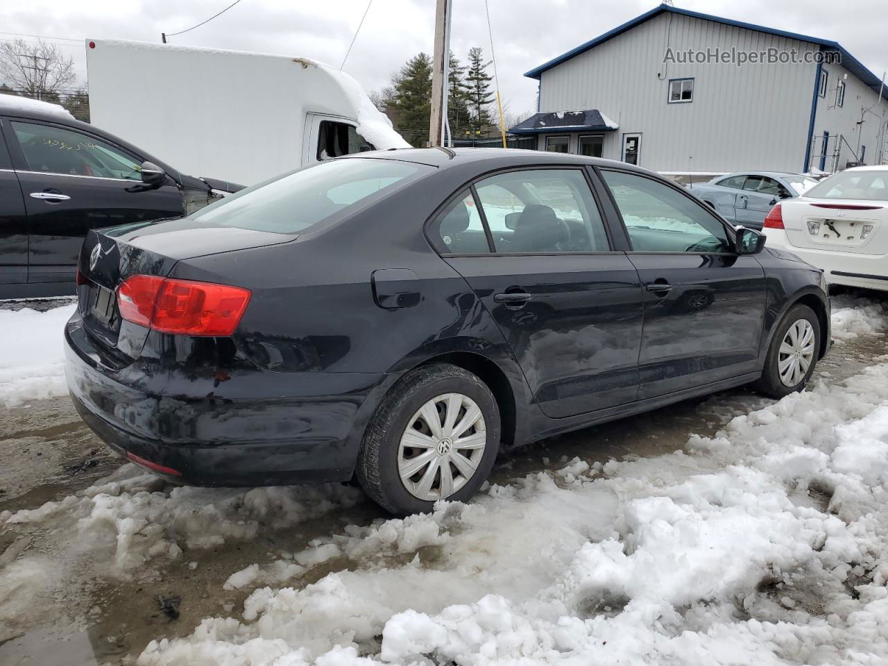 2013 Volkswagen Jetta Base Black vin: 3VW2K7AJ9DM286479