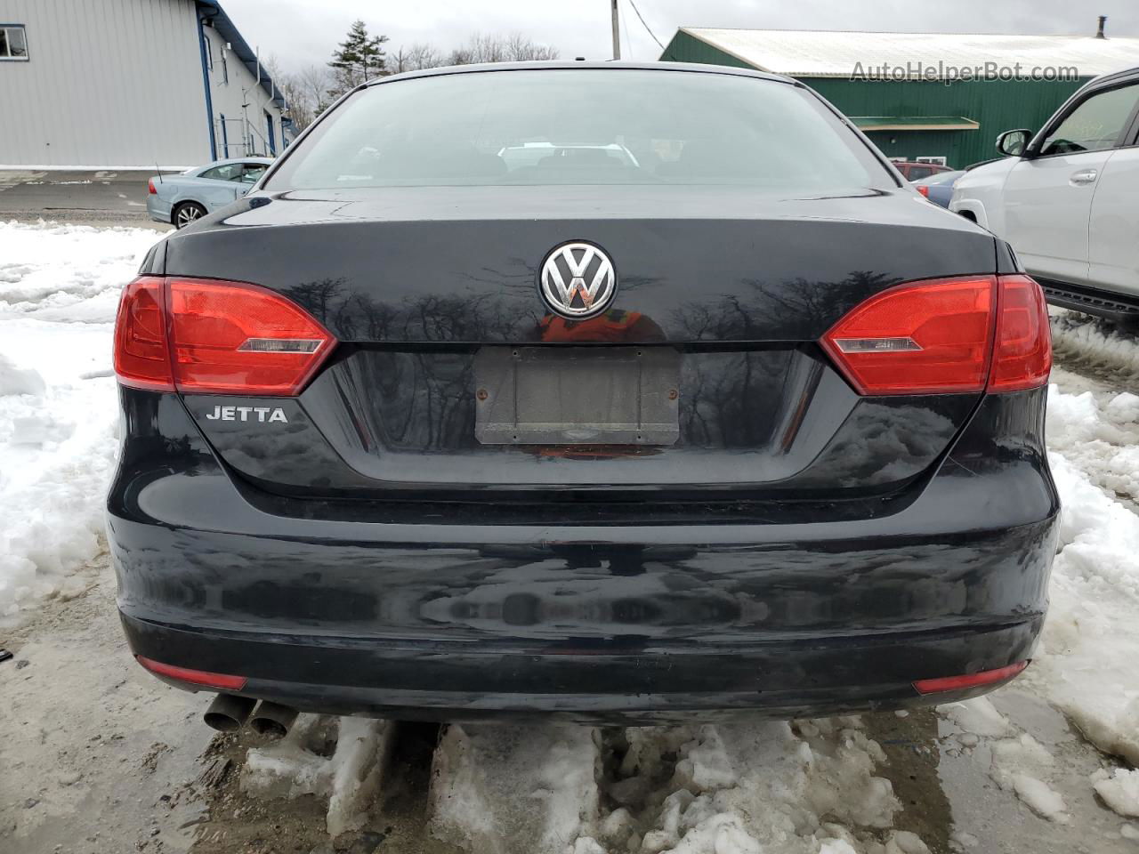 2013 Volkswagen Jetta Base Black vin: 3VW2K7AJ9DM286479