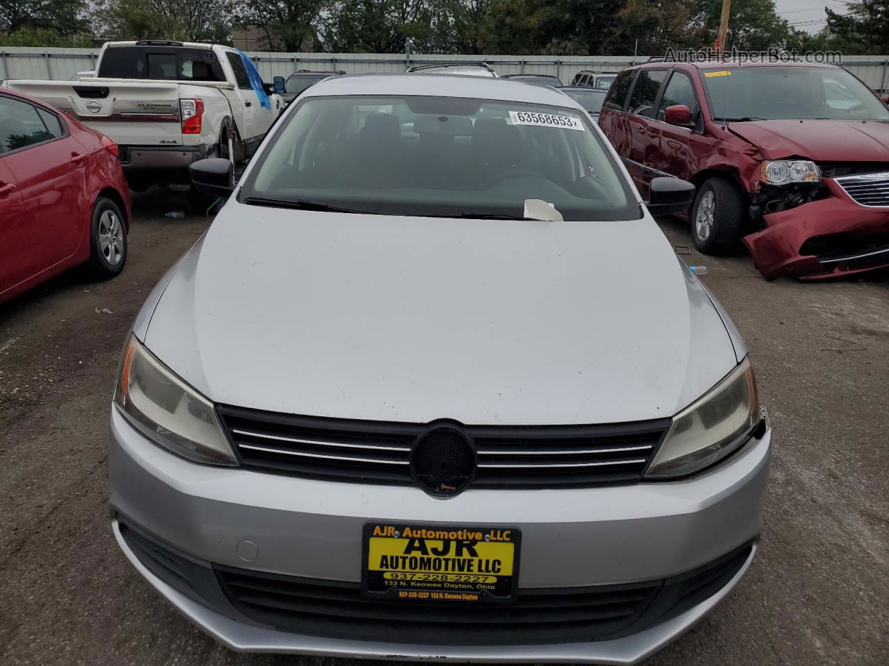 2013 Volkswagen Jetta Base Silver vin: 3VW2K7AJ9DM307508