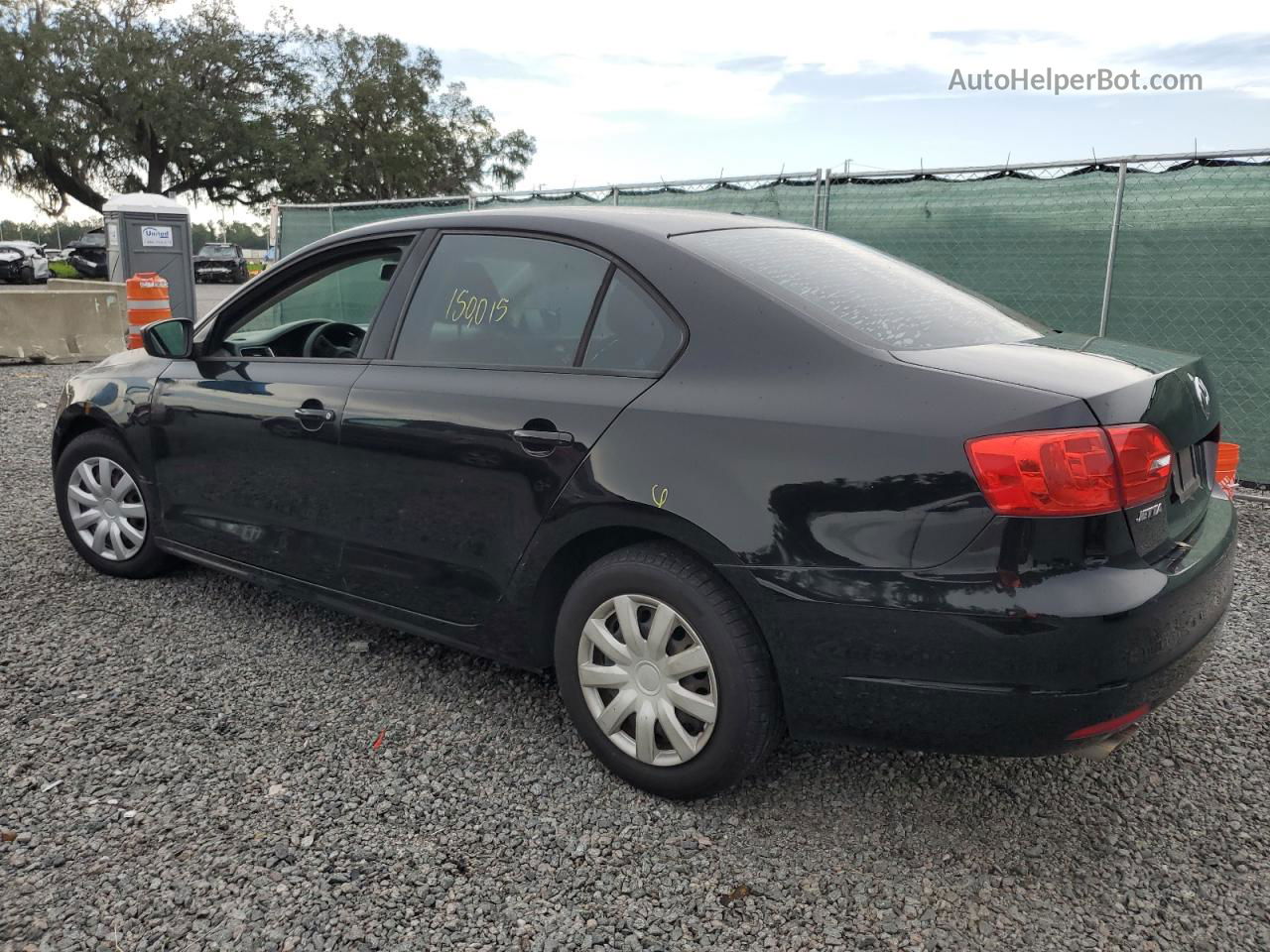 2013 Volkswagen Jetta Base Black vin: 3VW2K7AJ9DM310795