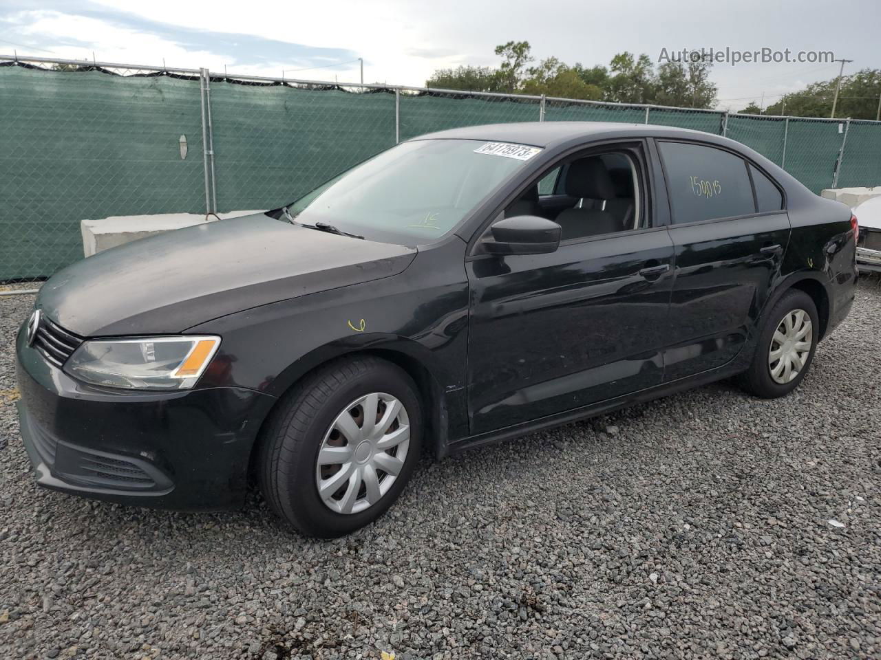 2013 Volkswagen Jetta Base Черный vin: 3VW2K7AJ9DM310795