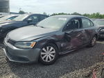 2014 Volkswagen Jetta Base Gray vin: 3VW2K7AJ9EM322575