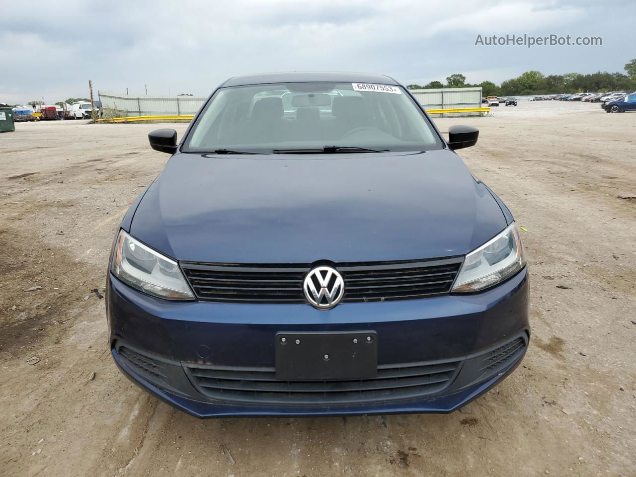 2014 Volkswagen Jetta Base Синий vin: 3VW2K7AJ9EM375356