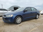 2014 Volkswagen Jetta Base Синий vin: 3VW2K7AJ9EM375356