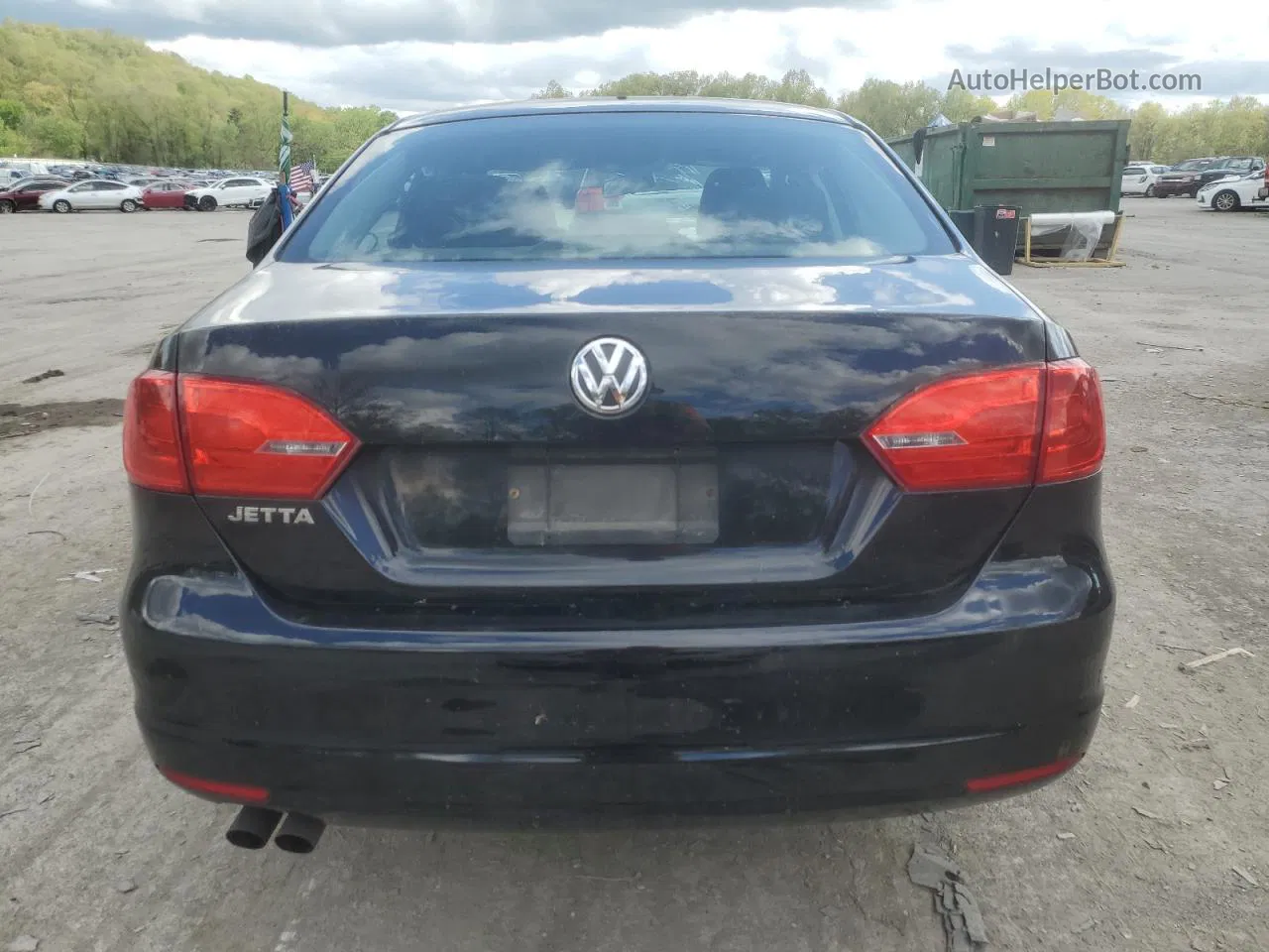 2014 Volkswagen Jetta Base Black vin: 3VW2K7AJ9EM415242