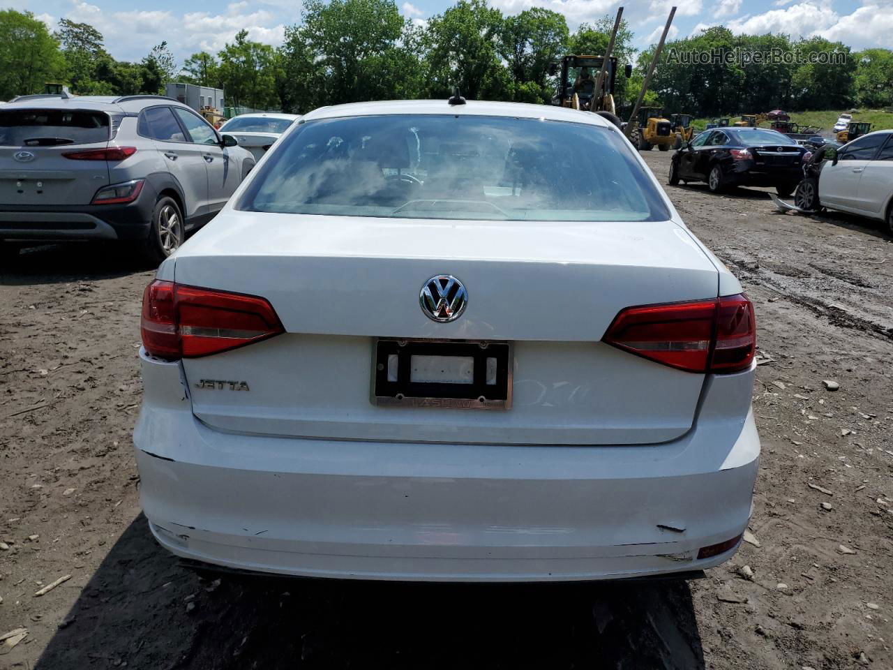 2015 Volkswagen Jetta Base White vin: 3VW2K7AJ9FM201627