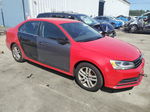 2015 Volkswagen Jetta Base Красный vin: 3VW2K7AJ9FM217343