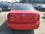 2015 Volkswagen Jetta Base Red vin: 3VW2K7AJ9FM217343