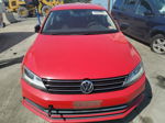 2015 Volkswagen Jetta Base Red vin: 3VW2K7AJ9FM217343