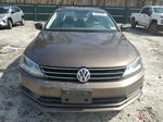 2015 Volkswagen Jetta Base Brown vin: 3VW2K7AJ9FM241321