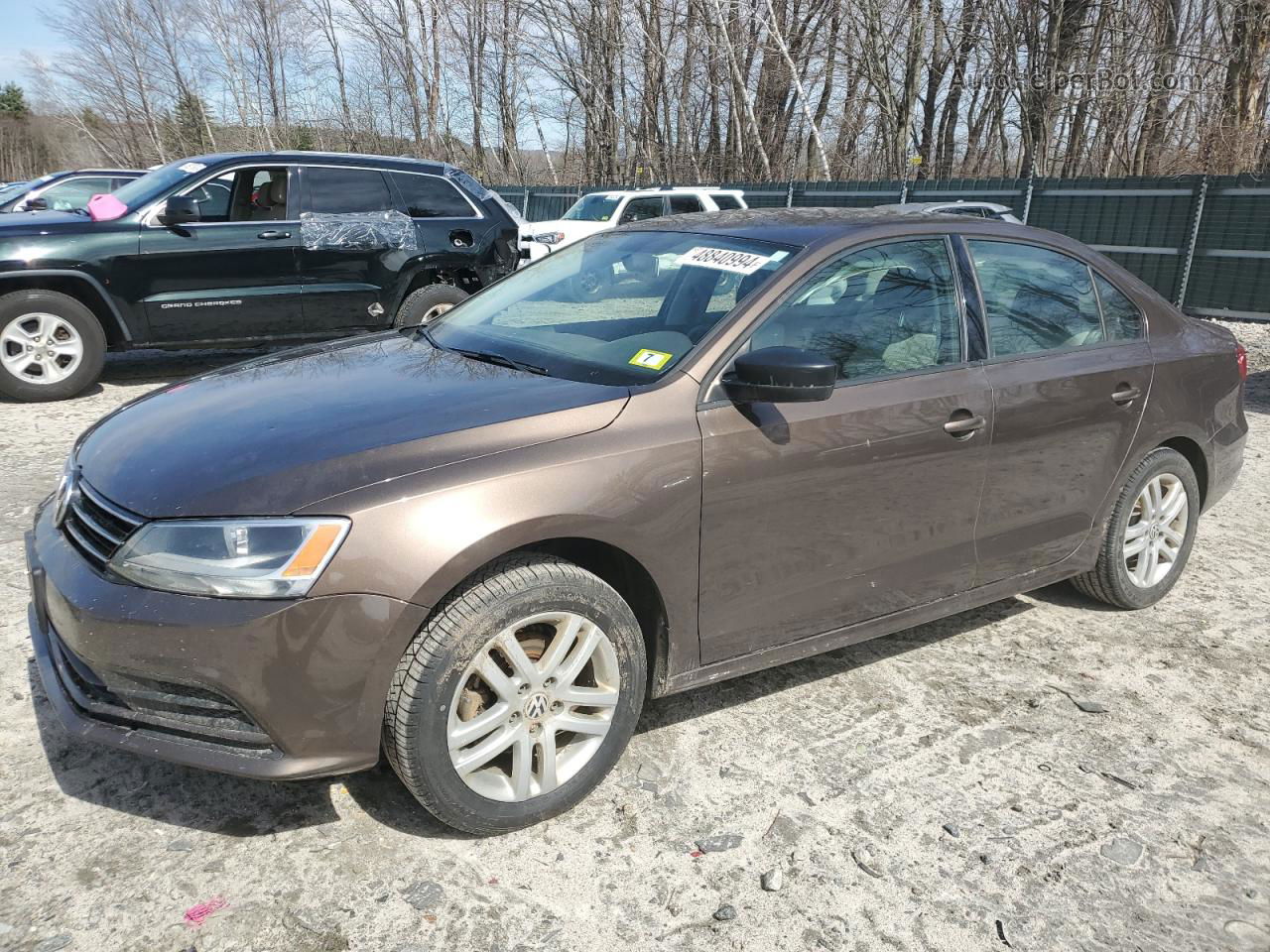 2015 Volkswagen Jetta Base Brown vin: 3VW2K7AJ9FM241321