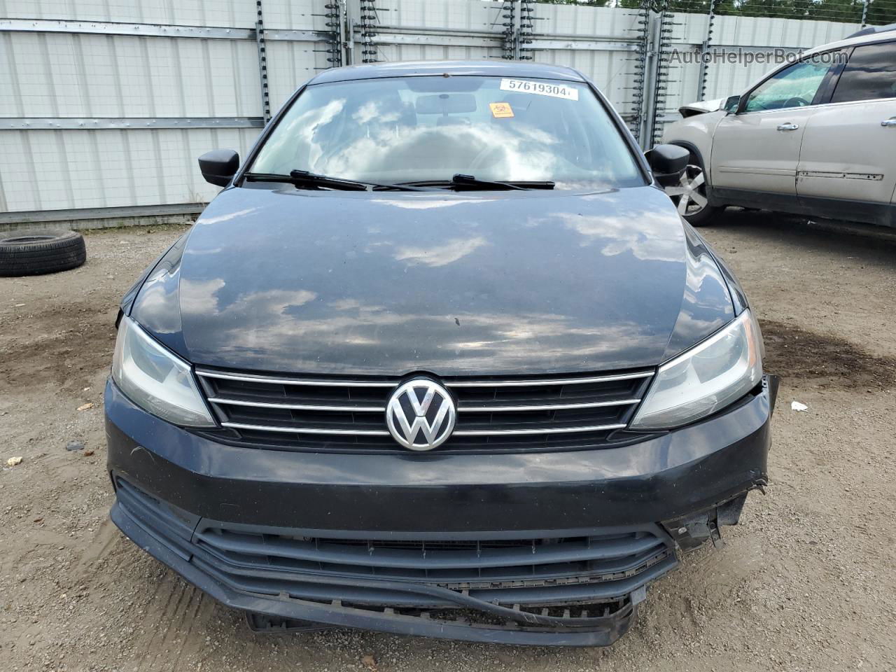 2015 Volkswagen Jetta Base Черный vin: 3VW2K7AJ9FM271161