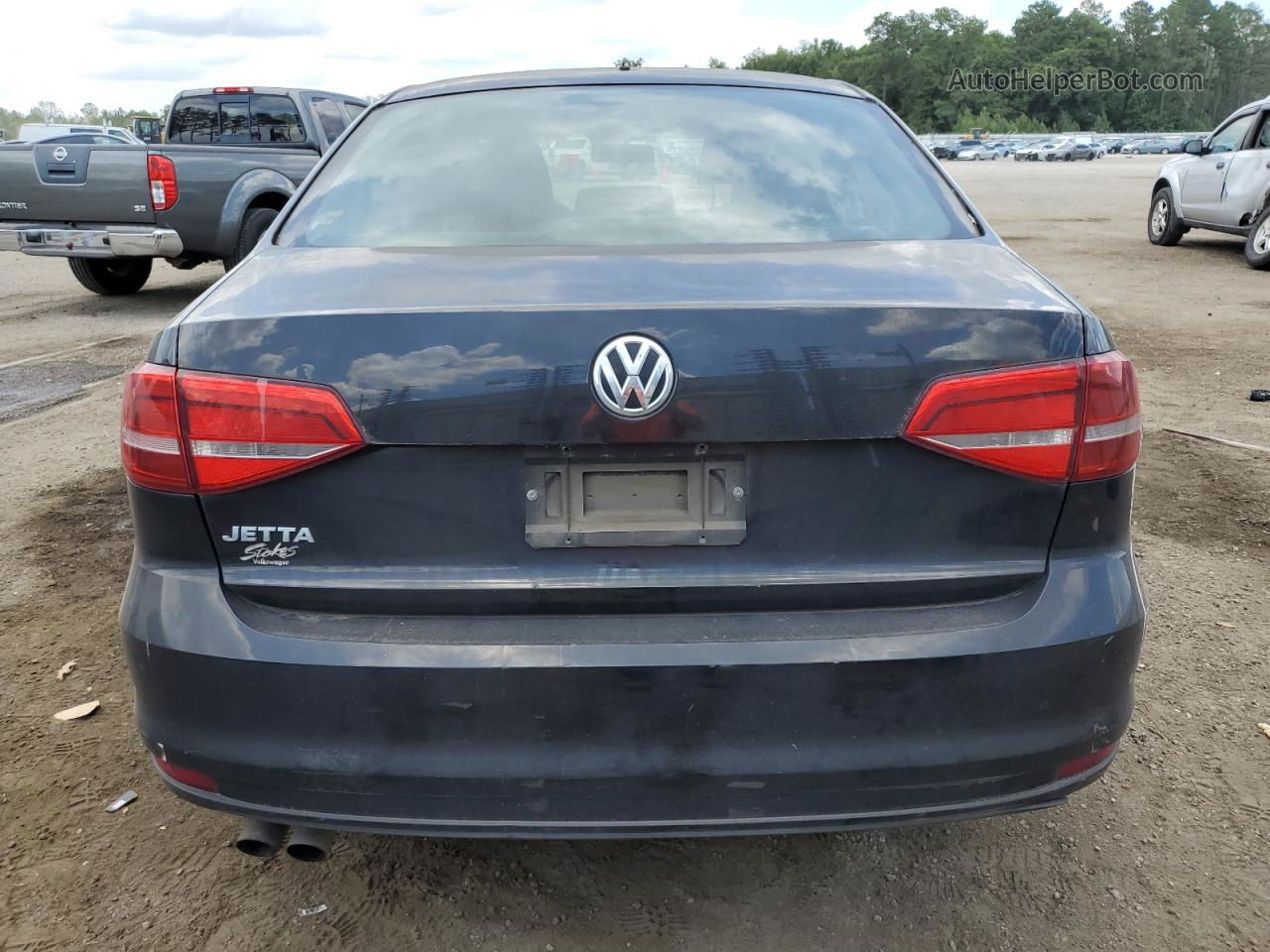 2015 Volkswagen Jetta Base Черный vin: 3VW2K7AJ9FM271161