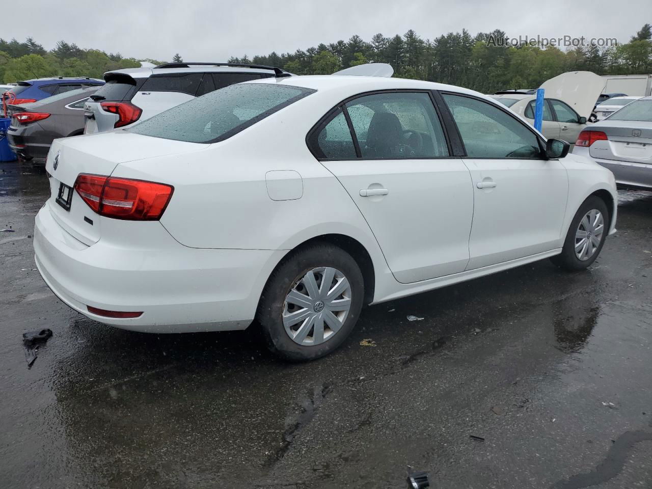 2015 Volkswagen Jetta Base Белый vin: 3VW2K7AJ9FM293581