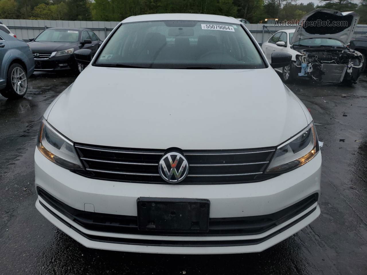 2015 Volkswagen Jetta Base White vin: 3VW2K7AJ9FM293581