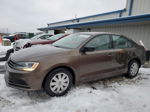 2015 Volkswagen Jetta Base Brown vin: 3VW2K7AJ9FM311027