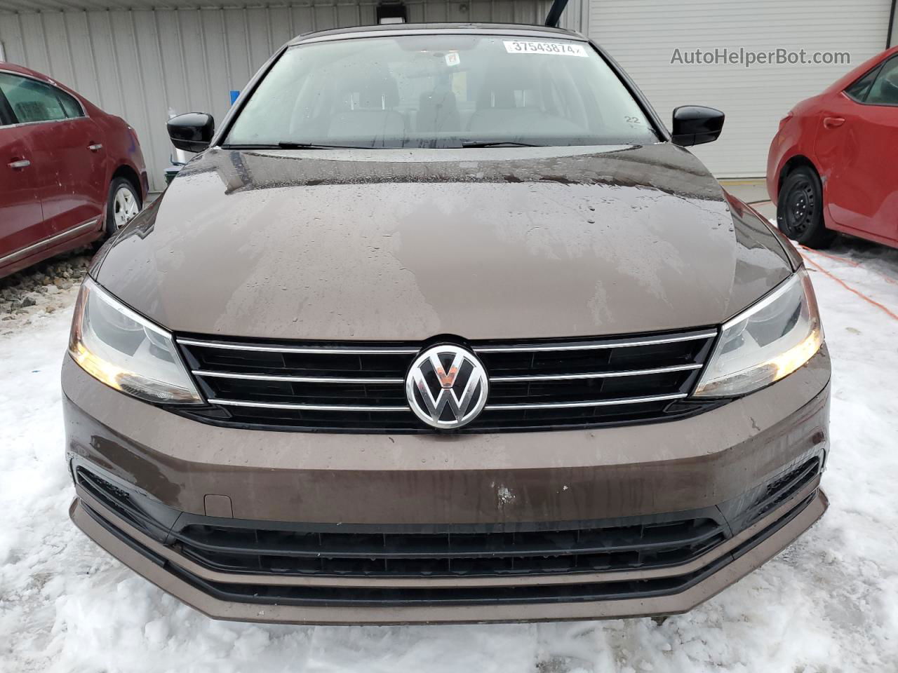 2015 Volkswagen Jetta Base Brown vin: 3VW2K7AJ9FM311027