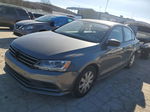 2015 Volkswagen Jetta Base Gray vin: 3VW2K7AJ9FM318382