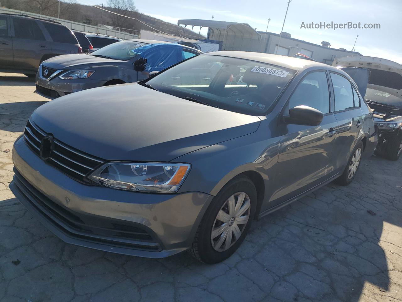 2015 Volkswagen Jetta Base Серый vin: 3VW2K7AJ9FM318382