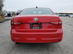 2015 Volkswagen Jetta Base Red vin: 3VW2K7AJ9FM407479