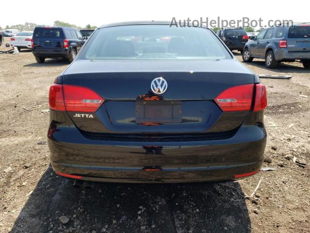 2011 Volkswagen Jetta Base Черный vin: 3VW2K7AJXBM010048