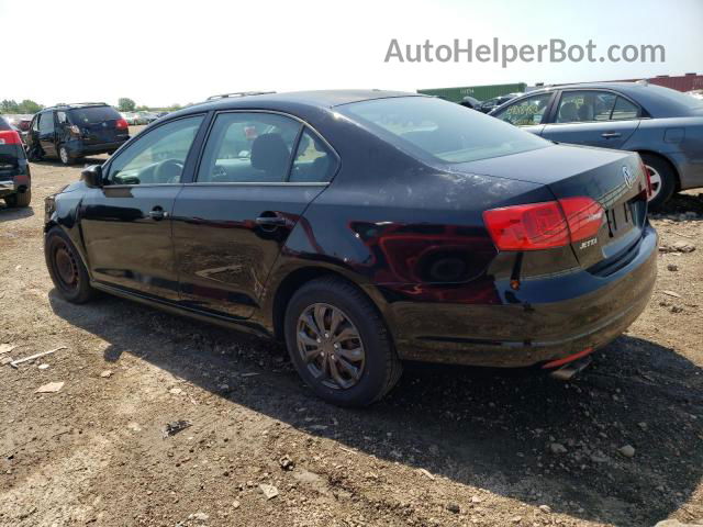 2011 Volkswagen Jetta Base Черный vin: 3VW2K7AJXBM010048