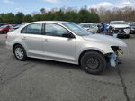 2011 Volkswagen Jetta Base Silver vin: 3VW2K7AJXBM390539