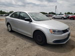 2012 Volkswagen Jetta Base Silver vin: 3VW2K7AJXCM349152