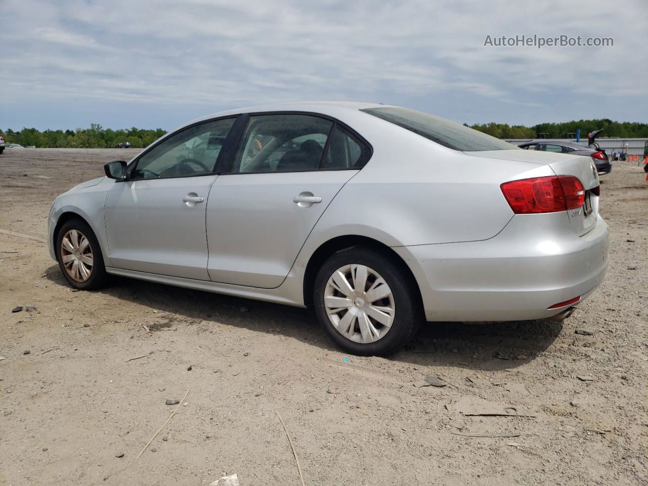 2012 Volkswagen Jetta Base Silver vin: 3VW2K7AJXCM349152