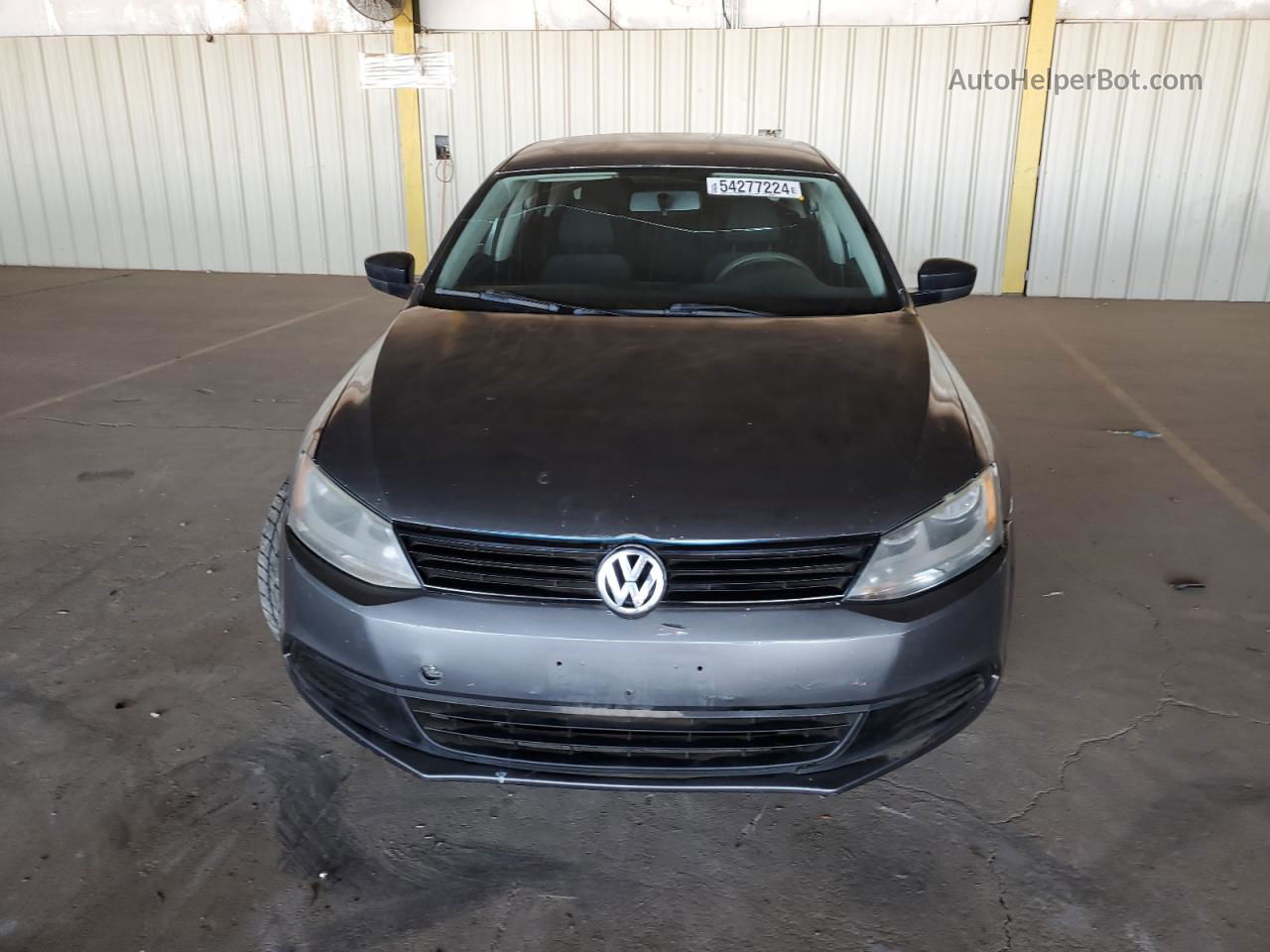 2012 Volkswagen Jetta Base Gray vin: 3VW2K7AJXCM352827