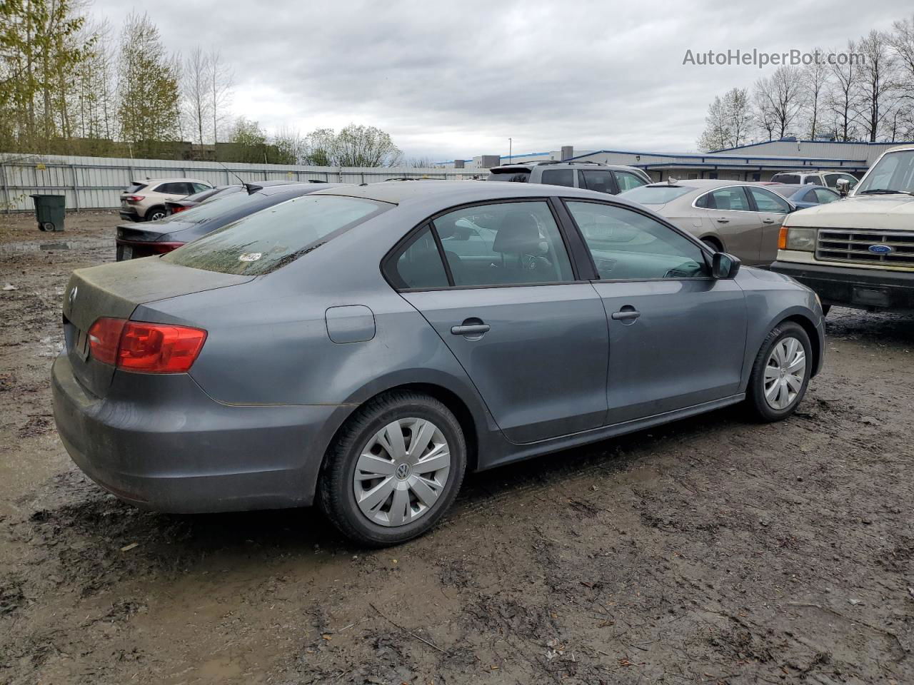 2012 Volkswagen Jetta Base Charcoal vin: 3VW2K7AJXCM396813