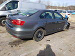 2012 Volkswagen Jetta Base Gray vin: 3VW2K7AJXCM407731