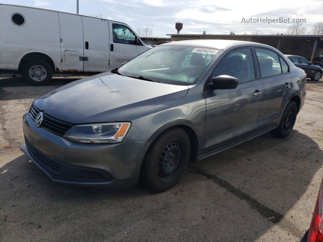 2012 Volkswagen Jetta Base Gray vin: 3VW2K7AJXCM407731