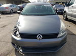 2012 Volkswagen Jetta Base Gray vin: 3VW2K7AJXCM407731