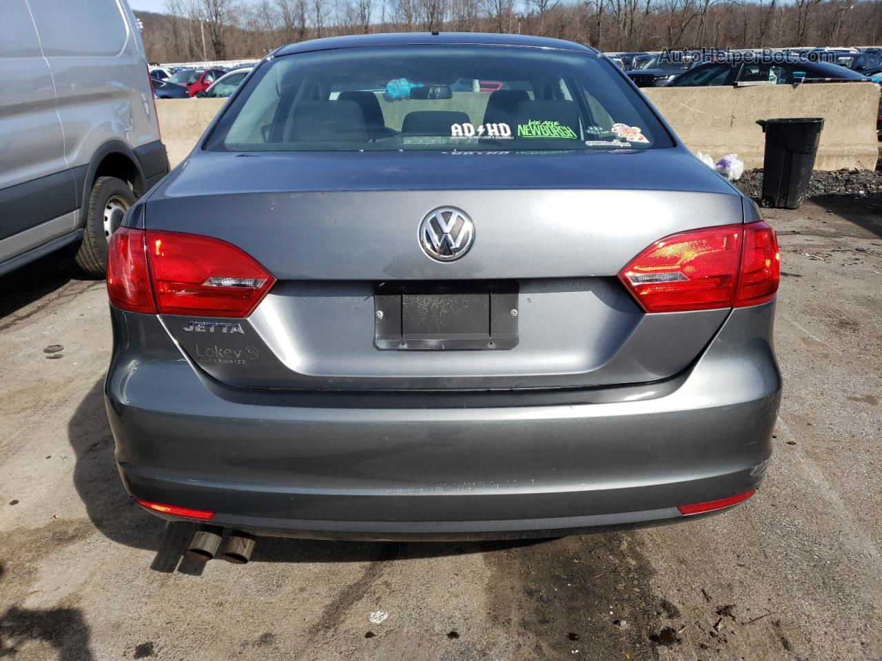 2012 Volkswagen Jetta Base Gray vin: 3VW2K7AJXCM407731