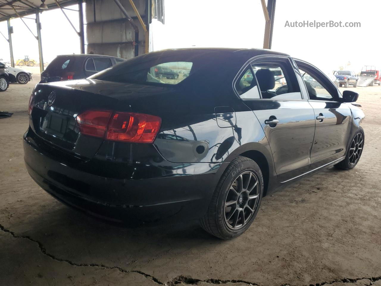 2013 Volkswagen Jetta Base Черный vin: 3VW2K7AJXDM236559