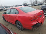 2013 Volkswagen Jetta Base Red vin: 3VW2K7AJXDM370083