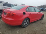 2013 Volkswagen Jetta Base Red vin: 3VW2K7AJXDM370083