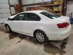 2013 Volkswagen Jetta Base White vin: 3VW2K7AJXDM370150