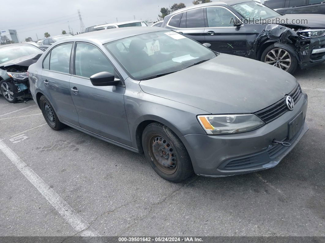 2013 Volkswagen Jetta 2.0l S Gray vin: 3VW2K7AJXDM391189