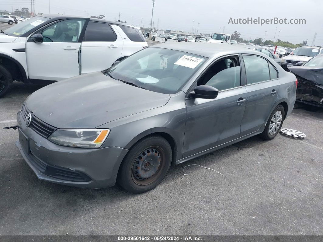 2013 Volkswagen Jetta 2.0l S Gray vin: 3VW2K7AJXDM391189