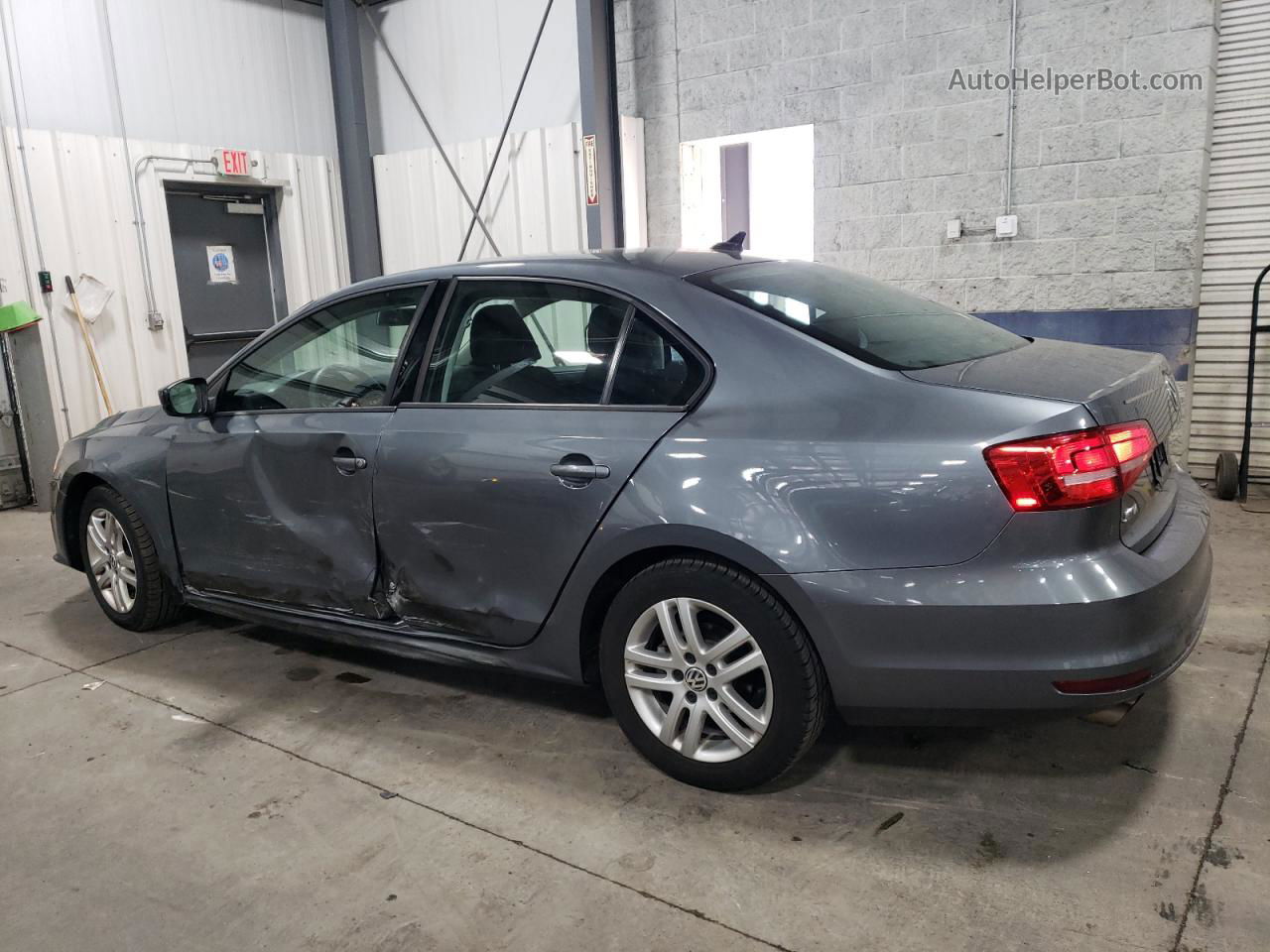 2015 Volkswagen Jetta Base Charcoal vin: 3VW2K7AJXFM208814