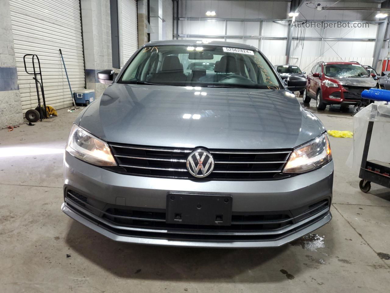 2015 Volkswagen Jetta Base Charcoal vin: 3VW2K7AJXFM208814