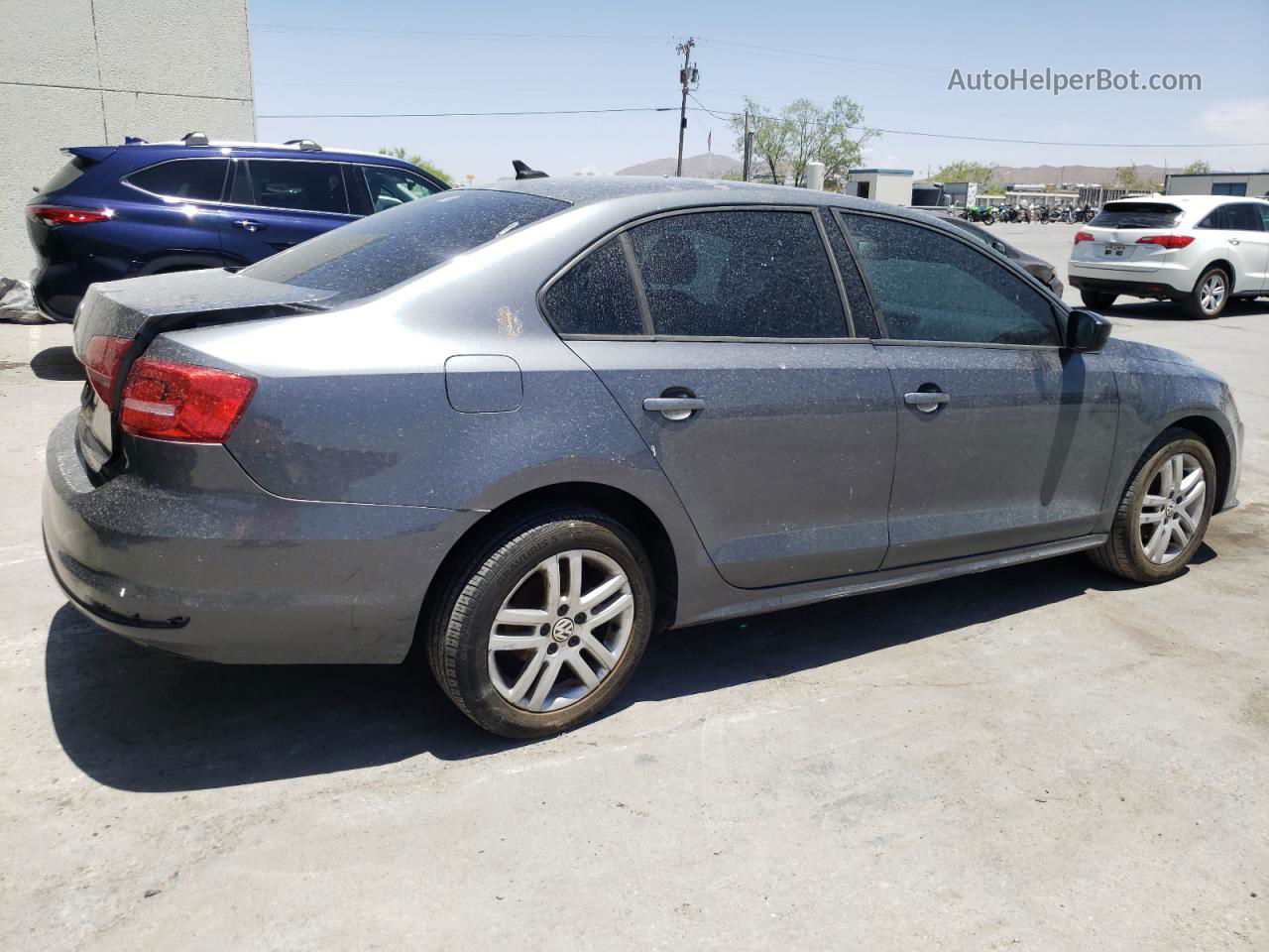 2015 Volkswagen Jetta Base Gray vin: 3VW2K7AJXFM226911