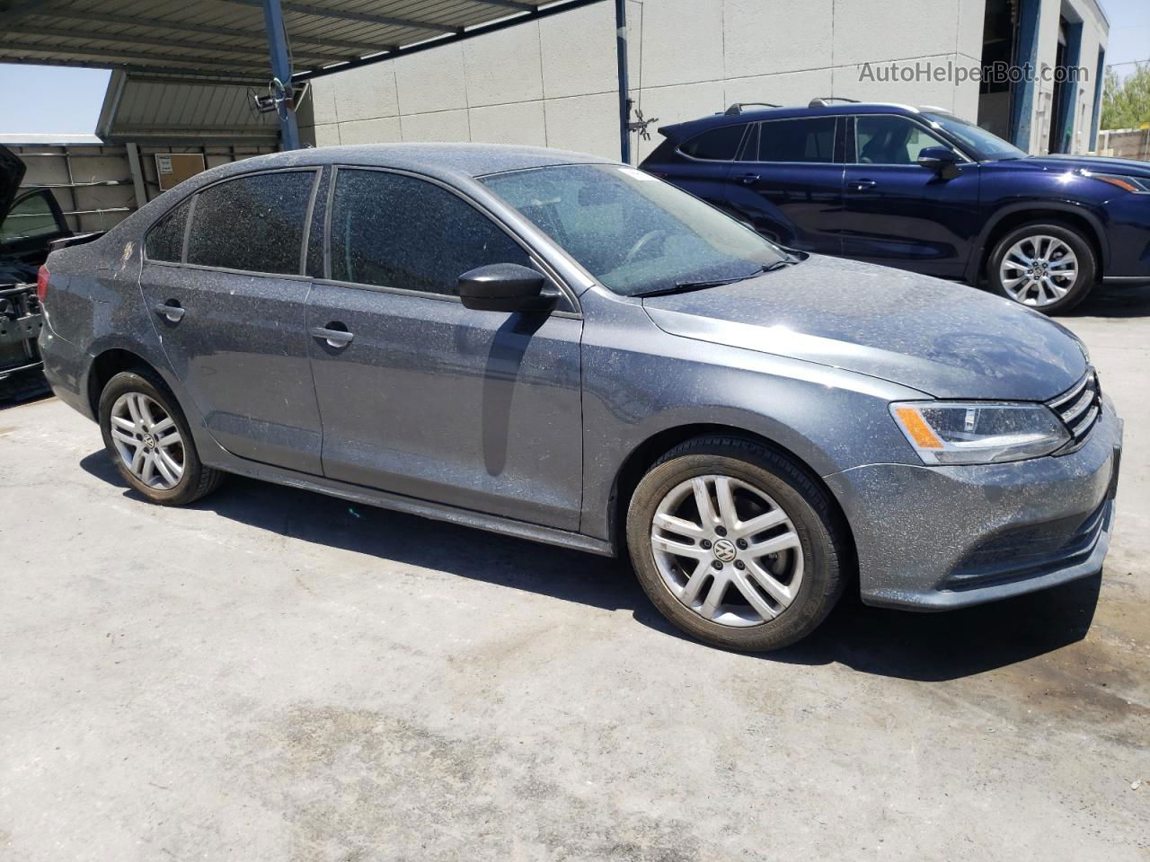 2015 Volkswagen Jetta Base Gray vin: 3VW2K7AJXFM226911