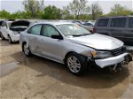 2015 Volkswagen Jetta Base Серебряный vin: 3VW2K7AJXFM242879