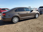 2015 Volkswagen Jetta Base Brown vin: 3VW2K7AJXFM313272